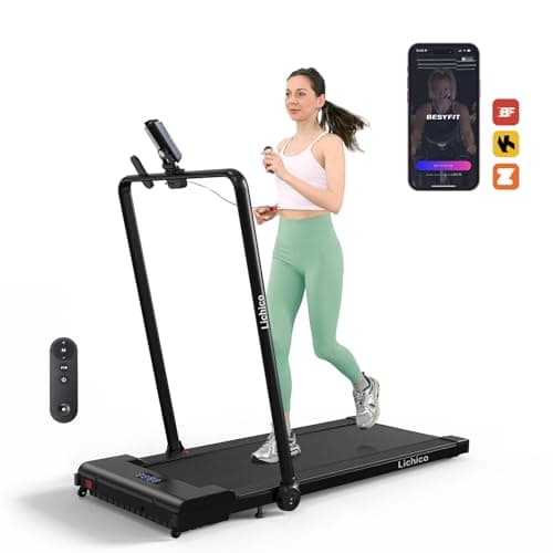 YRUN/LICHICO 2 in 1 Folding Under Desk Treadmill, 3.0HP Motor, Large Running Area, Portable Mini Walking Machine for Home Office 7