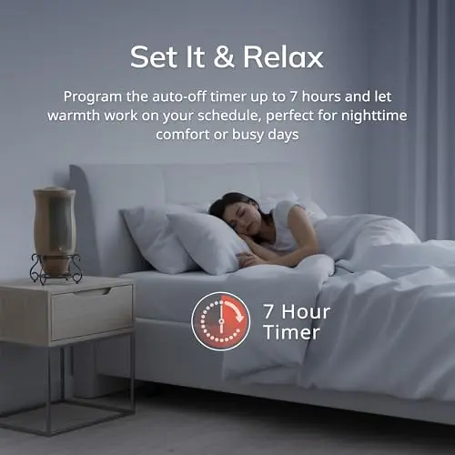 Lasko Oscillating Designer Series Ceramic Space Heater for Home with Adjustable Thermostat, Timer and 2-Speeds, 16 Inches, 1500W, Beige, 6405 7