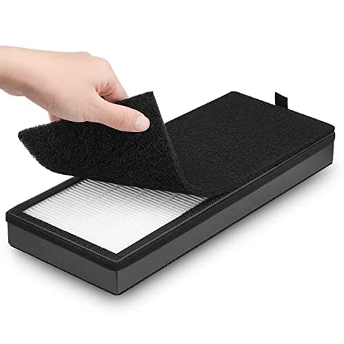 HEPA Replacement Filter for VEVA 8000 Elite Pro Series Air Purifier, 2 HEPA Filters & 8 Premium Activated Carbon Pre Filters (2+ Year Supply) for Complete Tower Air Cleaner Home & Office 8