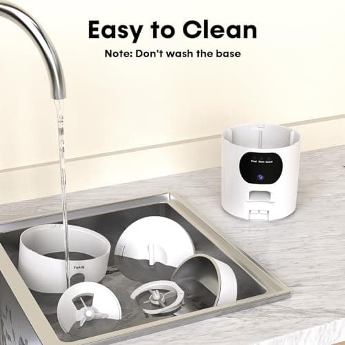 Automatic Cat Feeders Camera 5G: WiFi Easy to Clean Timed Smart Dog Food Dispenser 2-Way Audio Memory Function Pet Feeder HD 1080P Video Record APP Control Dry Food Clear Night Vision Yakry 6