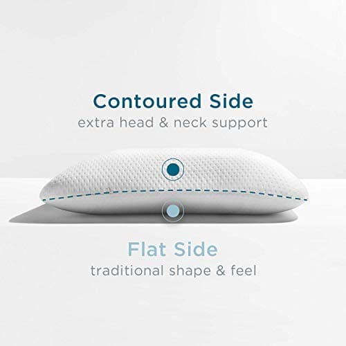 TEMPUR-Adapt (Supreme) 3" Memory Foam Mattress Topper and Tempur-Pedic Memory Foam Symphony Pillow Luxury Soft Feel, Standard, White 7