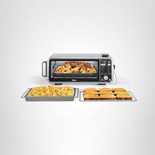 Ninja, Toaster Oven, Air Fryer, Thermometer, Toaster Oven Air Fryer Combo, Stainless Steel, Quick meals, Fries, Frozen Food, Air Fry, Dehydrate, Reheat, 13-in-1,Less Oil, Flip Away Oven, Foodi, SP351 11