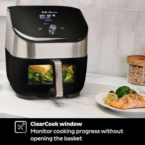 Instant Pot Vortex Plus 6QT Air Fryer with Odor Erase Technology,6-in-1 Functions that Crisps,Roasts, Broils,Dehydrates, Bakes & Reheats, 100+In-App Recipes, from the Makers of Instant Pot,1700W,Black 5