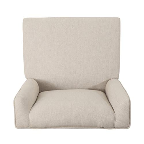 GDFStudio Christopher Knight Home Quentin Desk Chair, Wheat + Chrome 5