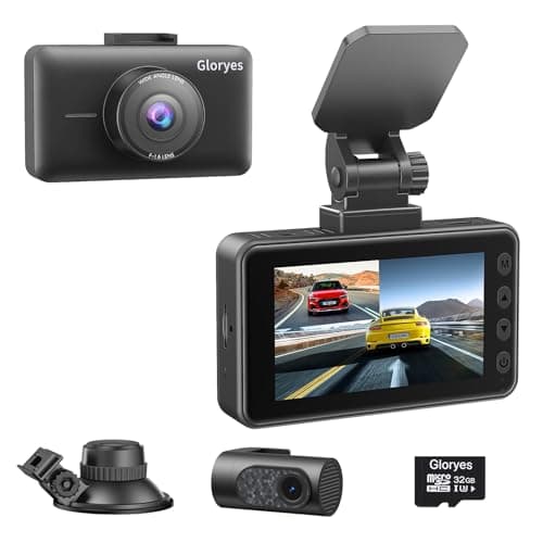 2025 4K Dash Cam Pro Car Camera - Dash Cam Front and Rear,4K/3840 True Dash Camera for Cars,Dash Cams 3.0'' IPS Screen,IR Night Vision,24H Parking,Loop Recording,Free 32G SD Card,Support 512GB