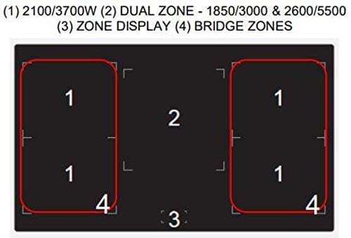 Verona Designer Series VDFSIE365SS 36 Inch 5 cu.ft Induction Range Oven Freestanding, 5 Elements Smoothtop Cooktop, Convection Stainless Steel 7