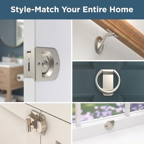 Franklin Brass Derby Door Knocker for Front Door in Satin Nickel EDHDKN-SN-D 5