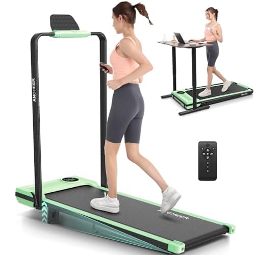 Walking Pad Treadmill with Handle Bar 12% Incline,4 in 1 Under Desk Treadmills for Home,320lb Capacity,3.5HP Folding Compact Treadmills with Remote Control,LED Touch Screen,Electric Machine