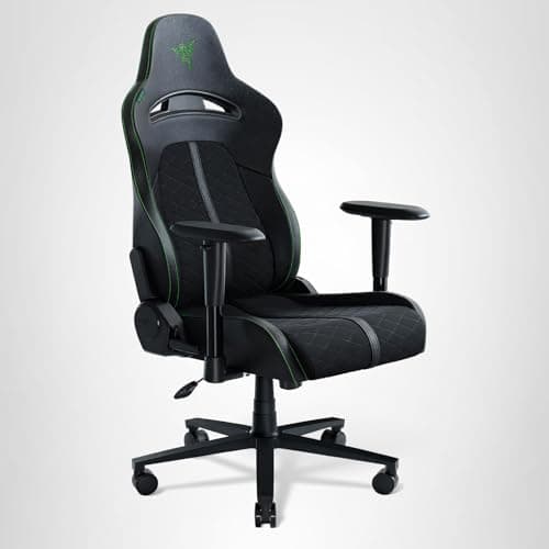 Razer Enki X Essential Gaming Chair: All-Day Comfort - Built-in Lumbar Arch - Optimized Cushion Density - Dual-Textured, Eco-Friendly Synthetic Leather - Adjustable 152-degree Recline - Black 11