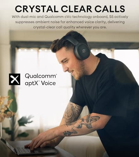 Edifier STAX Spirit S5 Wireless Planar Magnetic Headphones, Snapdragon Sound, aptX Adaptive, Hi-Res Audio (LDAC LHDC), Bluetooth 5.4, Dual-Mic CVC Tech, 80H Playback & Fast Charging for Audiophiles 7