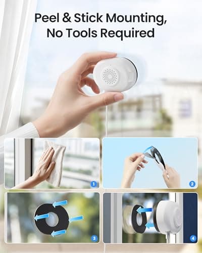 ZOSI C680 2K Window Security Camera with Full Color Night Vision, 3MP Indoor Plug-in WiFi Camera for Home Security, AI Human Vehicle Detection, 2.4/5GHz WiFi, 24/7 Recording, 2 Way Talk, Easy Install 4