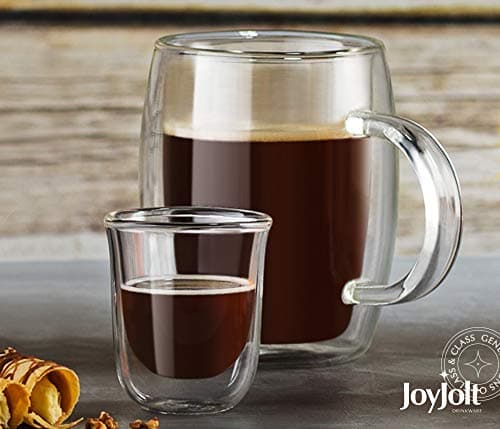 JoyJolt Javaah Double Walled Espresso Glasses Espresso Cups Set of 2 | 2-Ounces 7