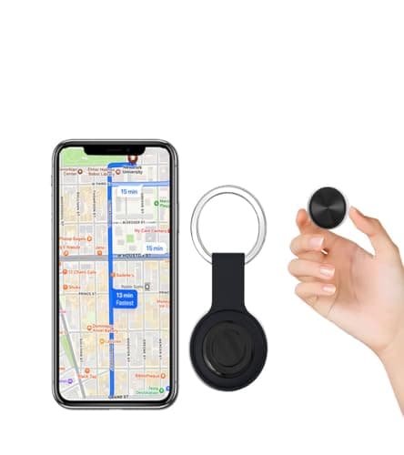 Subscription-Free, Sim-Card-Free GPS Tracker (for Vehicles) Mini GPS Tracker Compatible with iOS and Android (for Vehicles, Cars, Pets, Kids, Family or Keys) Real-time Global Positioning
