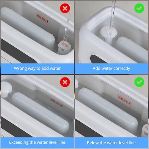 250ml Essential Oil Diffuser with Realistic Flame Effect, Ultrasonic Aromatherapy Humidifier with 7-Color Lights, Clock and Auto Shut-Off, Ideal for Home, Office, Bedroom (White) 5