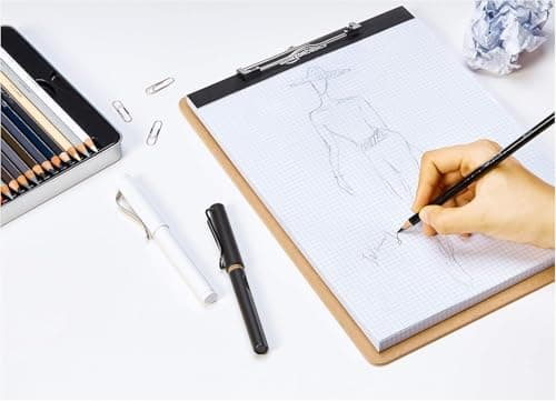 Amazon Basics Hardboard Office Clipboard, Letter Size, 9" x 12.5", Brown, 12-Pack 7