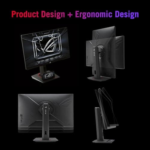 ASUS ROG Strix 25” (24.5” viewable) Esports Gaming Monitor (XG259QNS) - Full HD, 380Hz, 0.3ms, Fast IPS, Extreme Low Motion Blur Sync, FreeSync Premium, DisplayWidget, Ergonomic, 3 yr Warranty 6