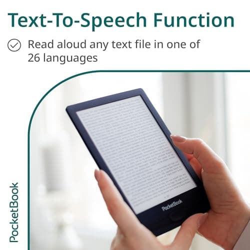 PocketBook Verse Pro E-Reader Waterproof | Eye-Friendly 6'' E-Ink Carta™ HD Touchscreen | Audio-Book & E-Book Reader | Text-to-Speech Function | SMARTlight | 16GB | WiFi & Bluetooth | Red 5