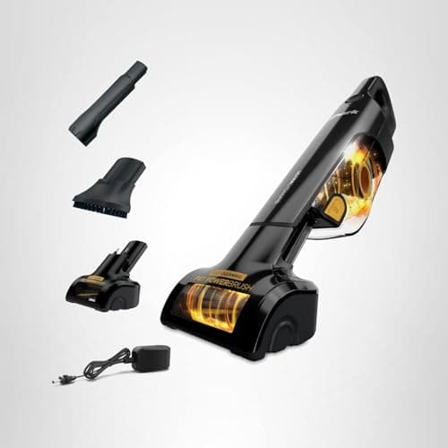 Shark UltraCyclone Pet Pro Plus Cordless Hand Vacuum, Powerful Suction, Handheld Vacuum for Car & Home, Pet Power Brush, Crevice Tool, Scrubbing Brush, XL Dust Cup, Black, CH951 12