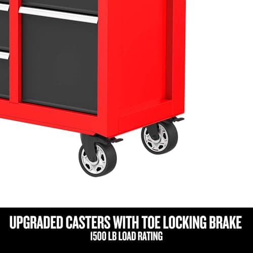 CRAFTSMAN 41" Rolling Tool Chest, 10-Drawer Steel Tool Cabinet with Drawer Trays and Paper Towel Holder (CMST341102RB) 5