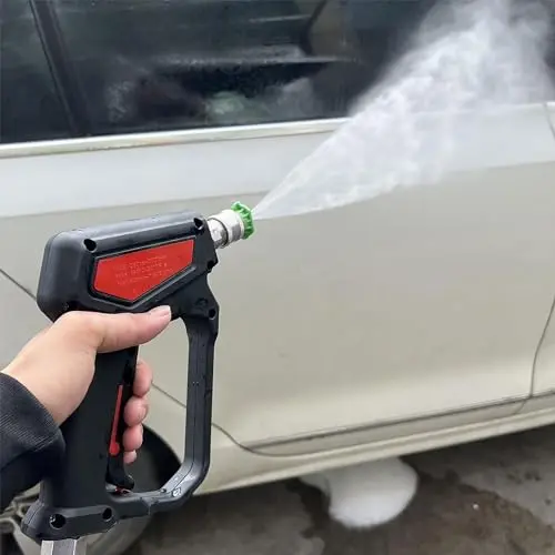 RIDGE WASHER Pressure Washer Gun 5000 PSI, 12 GPM, High Pressure Spray Gun with 1/4" Quick Connector, 3/8'' Quick Connect, M22-14 mm and M22-15 mm Fitting 6