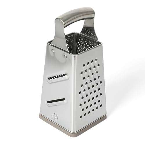 Martha Stewart Sprucedale 9.5-Inch Stainless Steel 4-Sided Box Grater – Durable Kitchen Cheese and Food Grater with Multiple Grating Surfaces 5