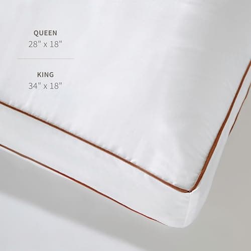 Saatva Latex Pillow - High Loft (6" - 7”) - Hypoallergenic Pillow with Shredded Latex Core - Breathable - Machine Washable Organic Cotton Cover - Queen (28"x18") 1 Pack 6