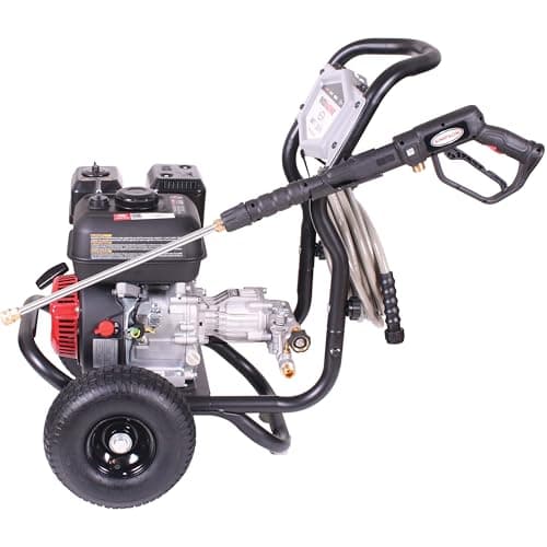 Simpson 3400 PSI Gas Pressure Washer, 2.5 GPM Residential Power Washer, Cold Water, 25' Hose, Clean Machine, 49-State Compliant (CM61083) 14