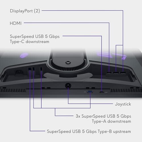 Alienware AW2725DF OLED Gaming Monitor - 26.7-inch Quantom-Dot WQHD (2560x1440) 360Hz 0.03Ms Display, AMD FreeSync Premium Pro, HDMI/DP/USB 3.2 Gen1, Height/Tilt/Swivel/Pivot Adjustability - Black 13