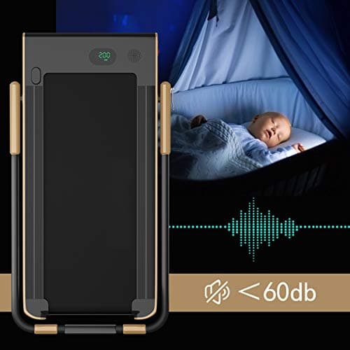 Goplus 2 in 1 Folding Treadmill, 2.25HP Under Desk Electric Superfit Treadmill, Installation-Free with APP Control, Remote Control, Bluetooth Speaker and LED Display, Jogging Walking for Home/Office 8