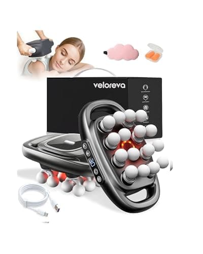 Veloreva Massager - 16 Head Massage Gun Deep Tissue for Pain Relief, Pro Massager with 3 Modes & 30 Levels, Back Massagers for Back, Shoulders, Legs, Foot, Body, Fast Relief (Black)