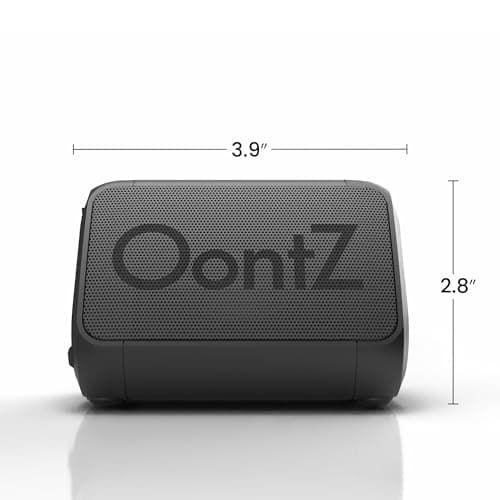 OontZ Solo Portable Bluetooth Speaker - Ultra Portable, 14 Hours of Playtime, 100ft Wireless Range, Waterproof, Budget-Friendly Speaker for Travel, Outdoor or Home, Great Gift (Black) 7