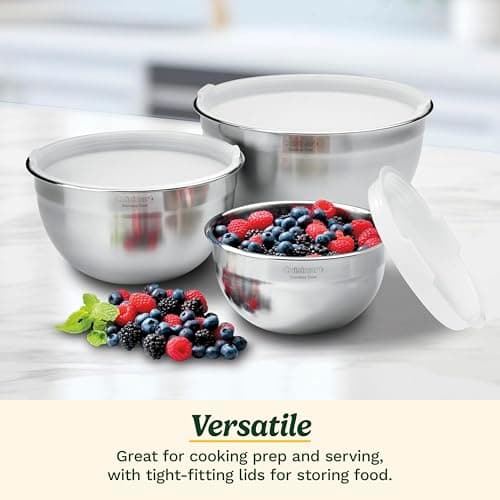 Cuisinart Mixing Bowl Set, Stainless Steel, 3-Piece, CTG-00-SMB 2