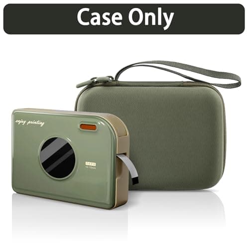 Aenllosi for Phomemo A30 Label Printer Hard Case, Phomemo A30 Mini Label Maker Machine Organizer, Green (Case Only) 7