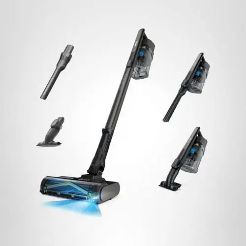 Shark PowerPro Reveal Plus Cordless Vacuum, FloorDetect & Dirt-Reveal Technology, HEPA Filter, Carpet & Hard Floor, Rechargeable, Charcoal, IZ376H 13
