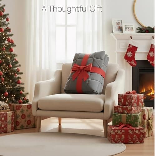 HCOIW Weighted Blanket for Adults (20 lbs, 60” x 80”) Queen Size Heavy Blanket, Breathable Cotton with Natural Glass Beads, Machine Washable 7