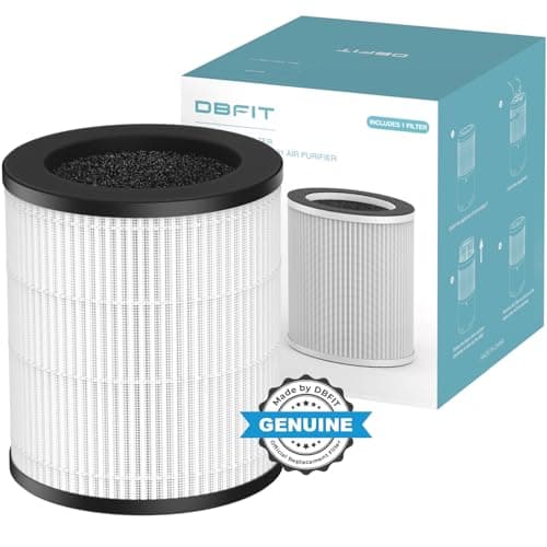 DBFIT W-01 Replacement Filter Compatible W-01 Air Purifier, H13 True HEPA Filter, 3-Stage Filtration System 9