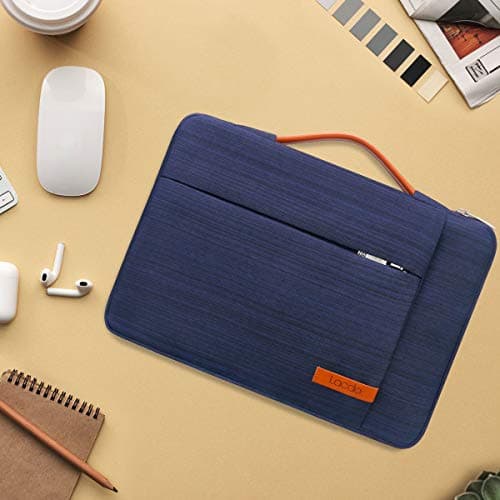 Lacdo 360° Protective 14 Inch Laptop Sleeve Case for HP Lenovo Dell ASUS Acer Chromebook 14 / HP Stream 14 / Dell Inspiron 14 / Lenovo IdeaPad 14 / Acer Spin 3 /ASUS ZenBook 14 Computer Bag, Blue 7