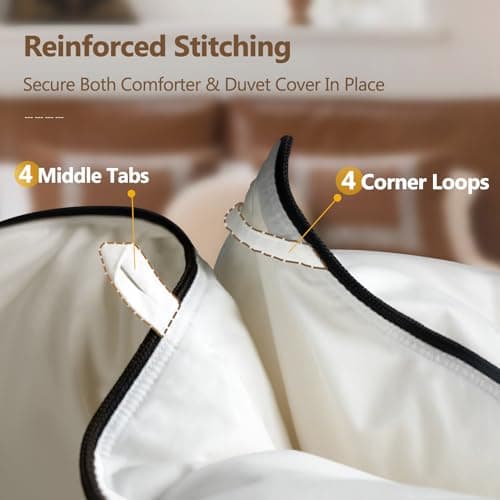 Lightweight White Goose Down Comforter King Size - All Season Luxury Down Duvet Insert Hotel Bedding Comforters Oeko Certified 480 Thread Count High Fill Power - King 106x90 Inches 7