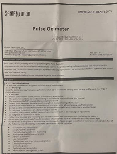 Fingertip Pulse Oximeter, Blood Oxygen Saturation Monitor (SpO2) with Pulse Rate Measurements and Pulse Bar Graph, Portable Digital Reading OLED Display, Batteries Included 7