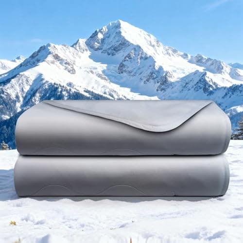 jiaao Cooling Comforter King/Cali King, Double-Sided Cooling Blanket for Hot Sleepers, Soft, Lightweight, Breathable Bedding for Night Sweats, All Season Cooling Comforter, 106"x90", Gray