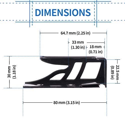 Dockem Koala Wall Mount 2XL: Damage-Free or Screw-in Universal Dock for Laptops, or Tablets and Smartphones with Thicker Cases (Black) 5
