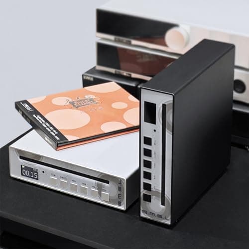 SMSL PL100PRO CD Player 2*CS43131 High-End DAC Chips RCA/Optical/Coaxial/XLR Balanced /3.5mm&4.4mm Headphone Output 200mW 32Ω, Lossless MQA Playback, CD-R/CD-RW/MP3 Disc (PL100 Black) 6