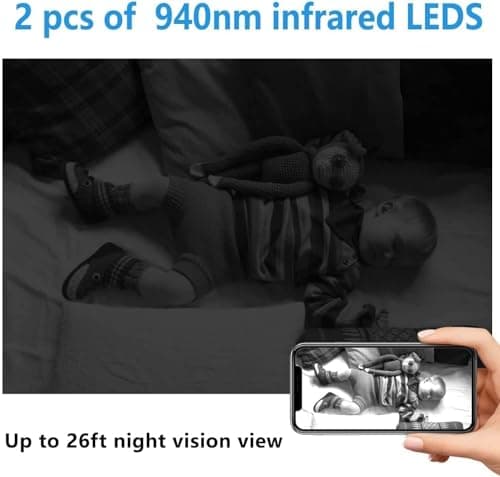 Smallest Wireless WiFi Hidden Camera,HD1080P Video Recording Live Feed,Portable Camera,Nanny Cam,Baby Monitor with Night Vision,Motion Detection,Cloud Storage,Remote Viewing for iOS Android Phone APP 5