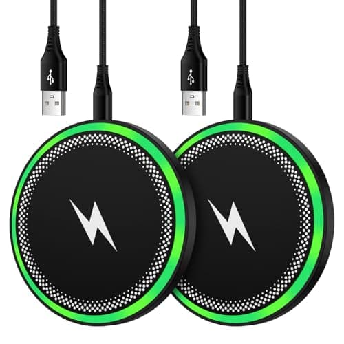 Samsung S25 Wireless Android Charger Fast Charging Pad for Samsung Galaxy S26 S25 Ultra/S24 Plus/FE/S23/S22/S21,2Pack 15W Fast Wireless Phone Charger Station for Moto Edge 2024/G Stylus 5G/Razr 2024