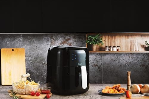 Linsar - 5.5 L Air Fryer - Digital Air Fryer - XL 6-Qt Family Size - One-Touch Digital Control Presets, Broil, Roast - Bake, Nonstick Dishwasher-Safe Parts - Automatic Shutoff 7