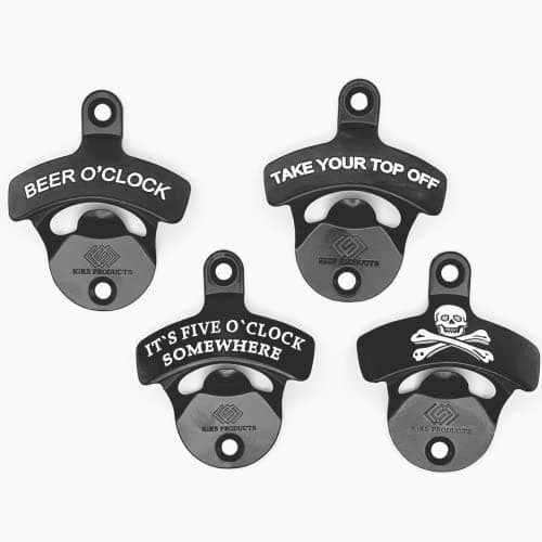 KiKS Products Bottle Opener Wall Mounted - Take Your Top Off opener - Cool &Funny Beer Opener - Perfect for Men, Dad, Boyfriend, Beer Lovers - Durable Black Wall Mounted Beer Accessories 6