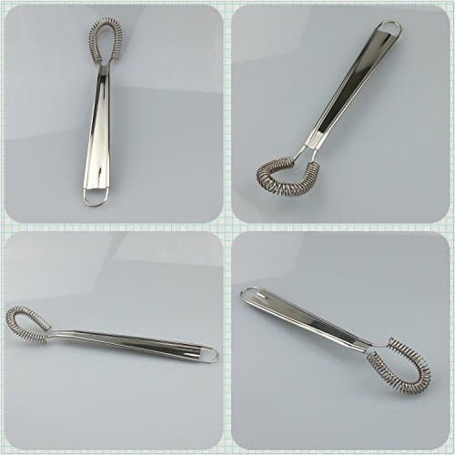 Best Utensils Stainless Steel Mini Egg Whisk Beater Handheld Milk Frother Foamer Foaming Creamy Coffee Mixer Spring Sauce Blender Kitchen Accessories 7