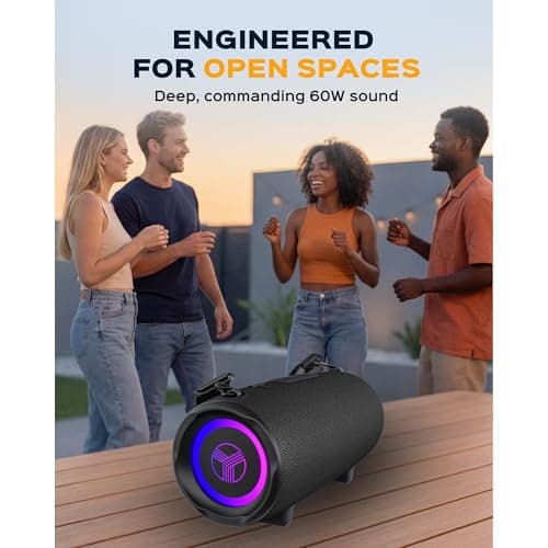 TREBLAB HD-Max - Loud Portable Bluetooth Speaker for Outdoor Parties, Beach & Camping - Powerful Wireless Stereo Sound with Deep Bass, IPX7 Waterproof, 20H Playtime, Powerbank to Charge Your Devices 9