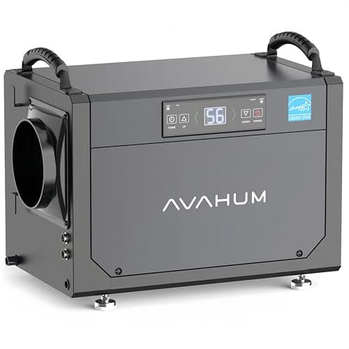 120 Pint Crawl Space Dehumidifier Commercial Energy Star Efficient Certified Dehumidifier for Basement,Whole House with Drain Hose,Large Capacity, Water Damage Unit,Portable, Auto Defrost