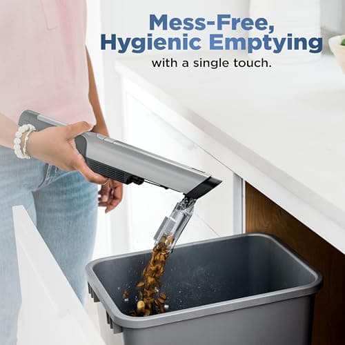 Shark WANDVAC Power PET Cordless Hand Vac, Ultra-Lightweight & Portable with Powerful Suction & Boost Mode, NEW FurFins Tool & Duster Crevice Tool, Designed for Car & Pet Homes, White, WV410WH 8